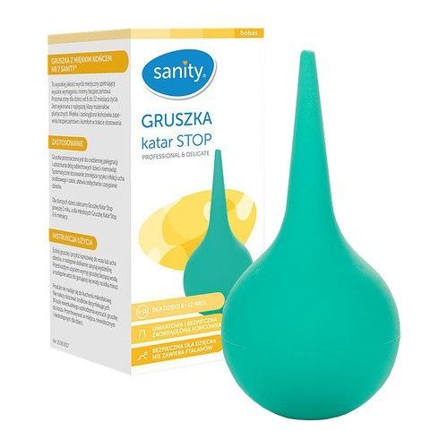 Sanity Gruszka katar STOP, z miękką końc&oacute;wką nr 7, 6 - 12m