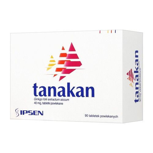 TANAKAN, 40 mg, tabletki powlekane, 90 szt.