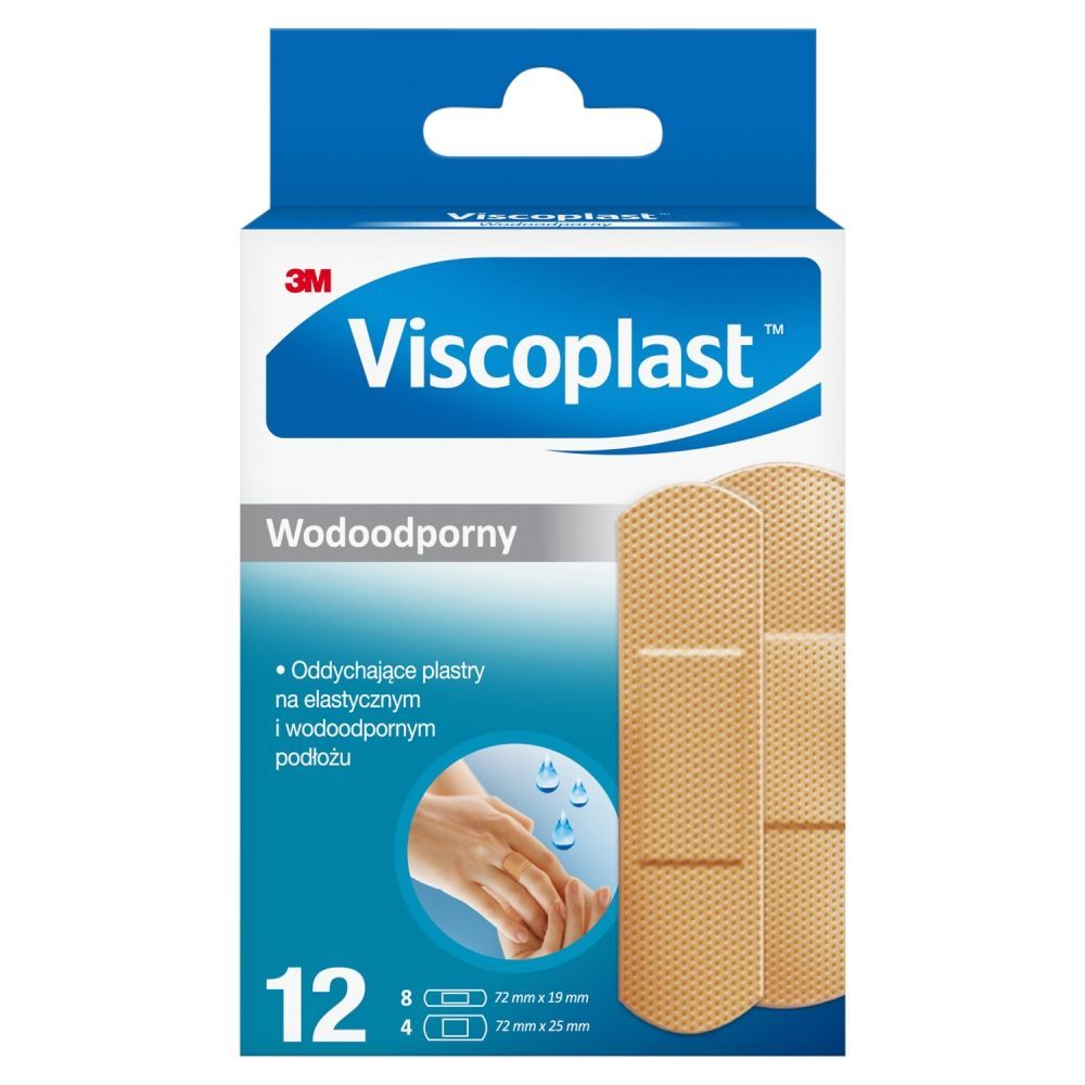 Viscoplast Wodoodporny, plastry, 12 szt.