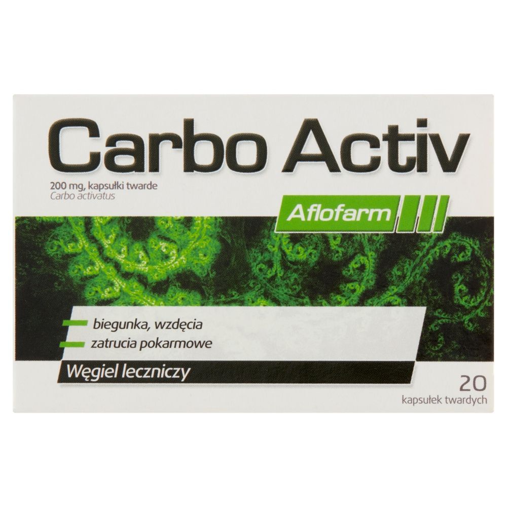 Carbo Activ Aflofarm, 200 mg, kapsułki twarde, 20 sztuk