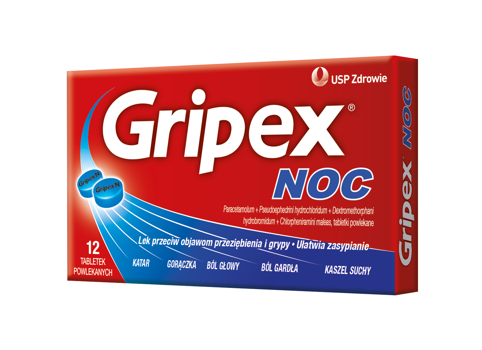 Gripex Noc, tabletki powlekane, 12 szt.