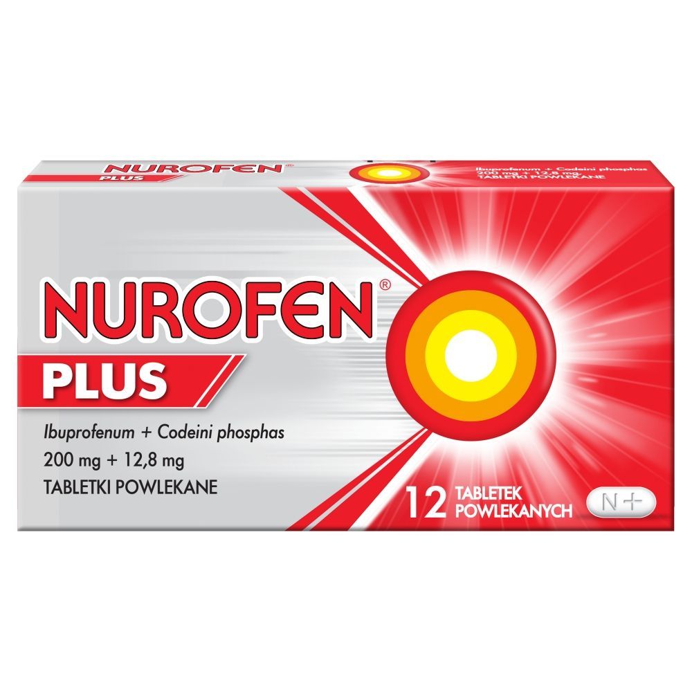 Nurofen Plus, tabletki powlekane, 12 szt.