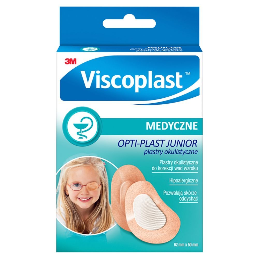 Viscoplast Opti-Plast Junior, plastry okulistyczne, 82 mm x 57 mm, 10 szt.