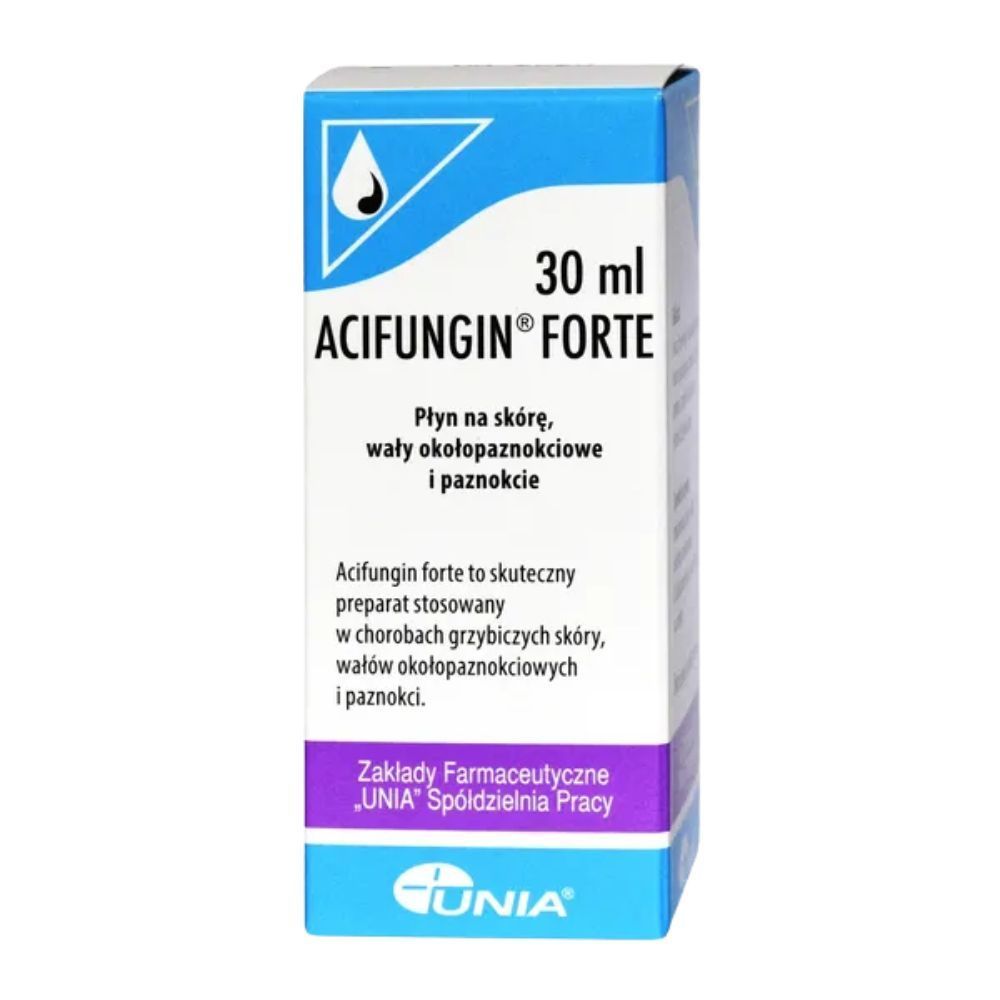 Acifungin forte,płyn n/sk&oacute;rę,wały okołopaznokc.,pazn,30 ml