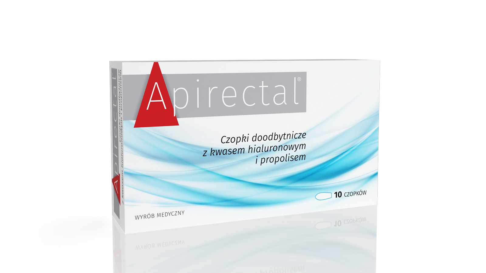 Apirectal, czopki doodbytnicze z kwasem hialuronowym i propolisem, 10 szt.