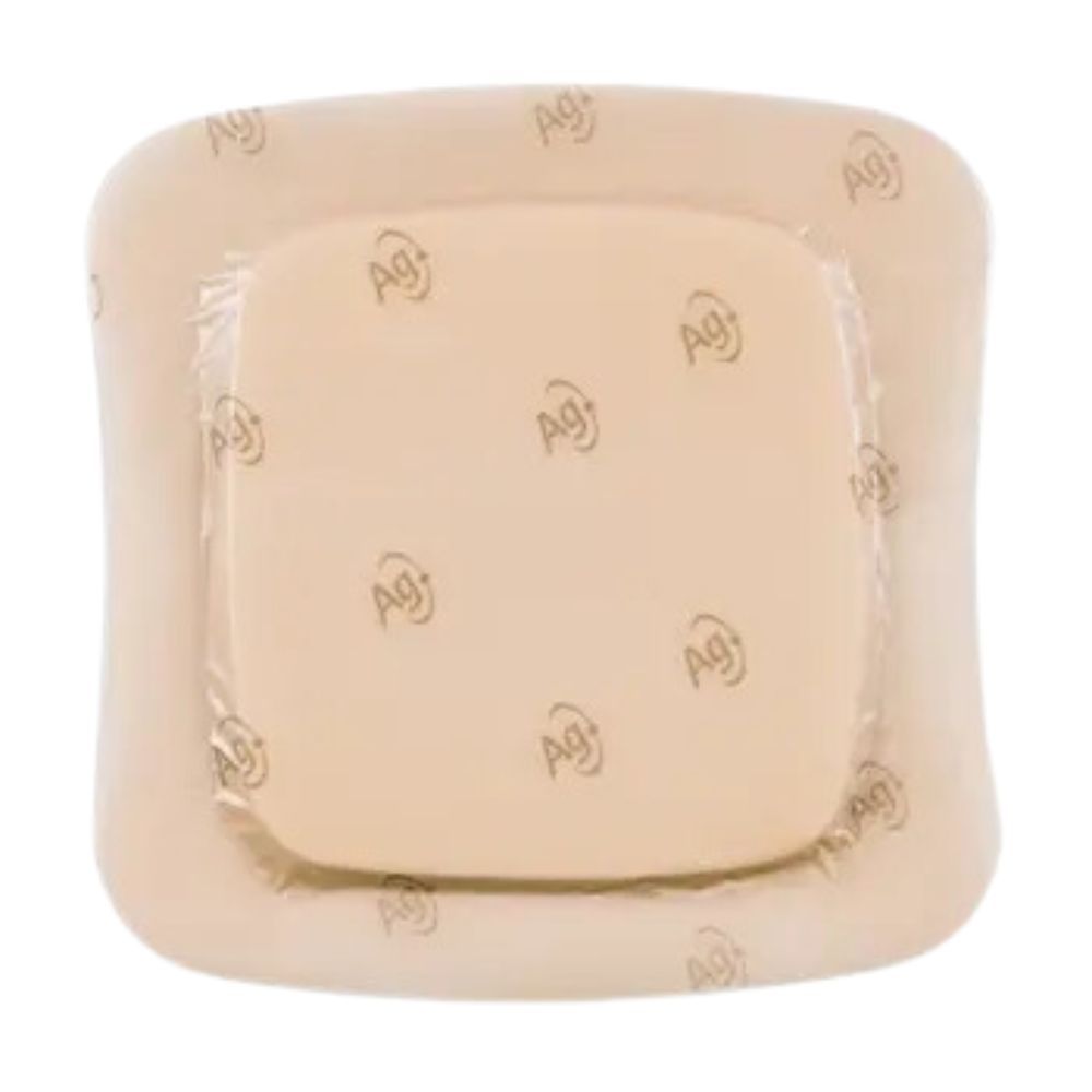 Aquacel Ag Foam, opatrunek przylepny, 17,5 cm x 17,5 cm, 1 szt. (z opakowania 10 szt.)