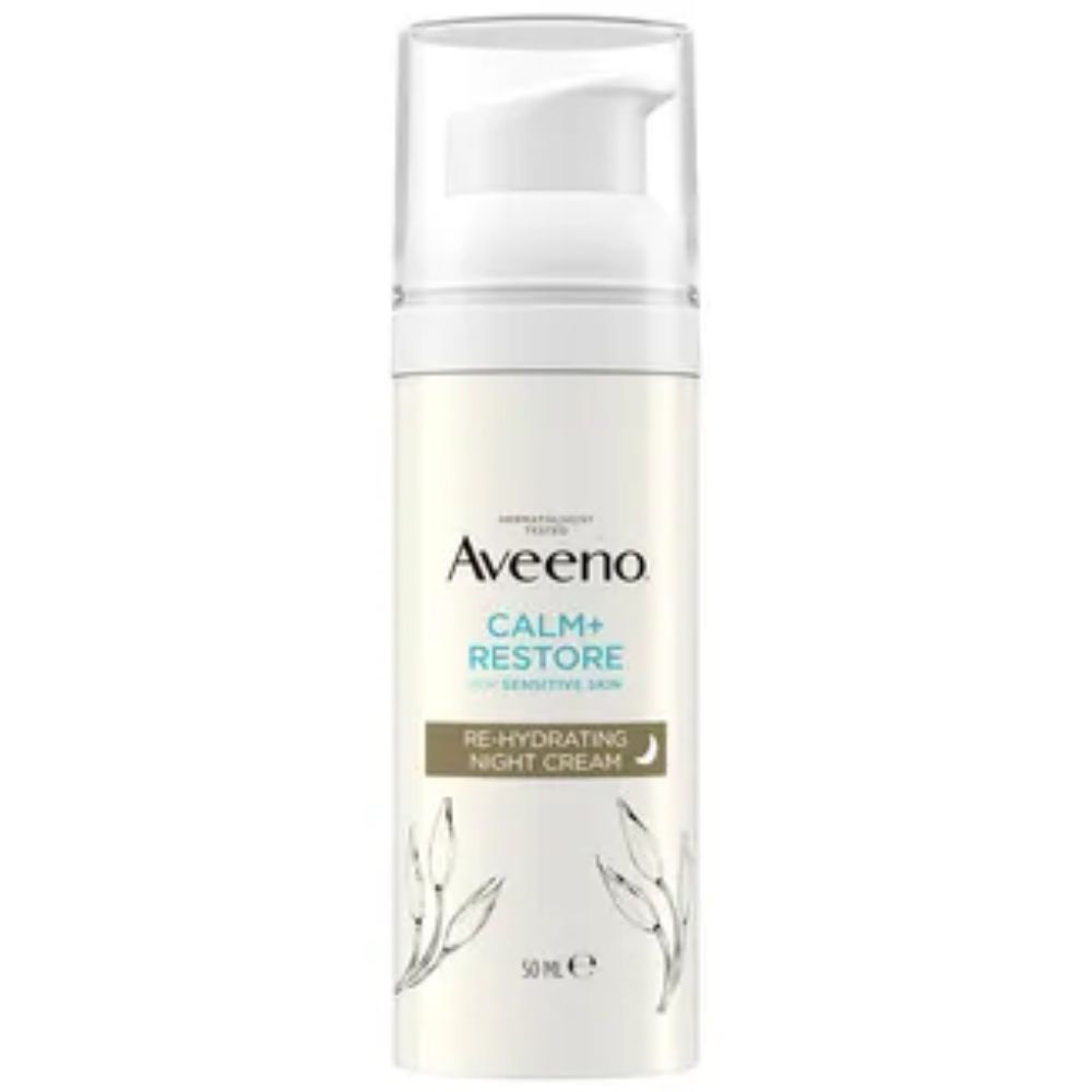 Aveeno Calm + Restore, Przywracający nawilżenie krem&nbsp;na noc, 50ml