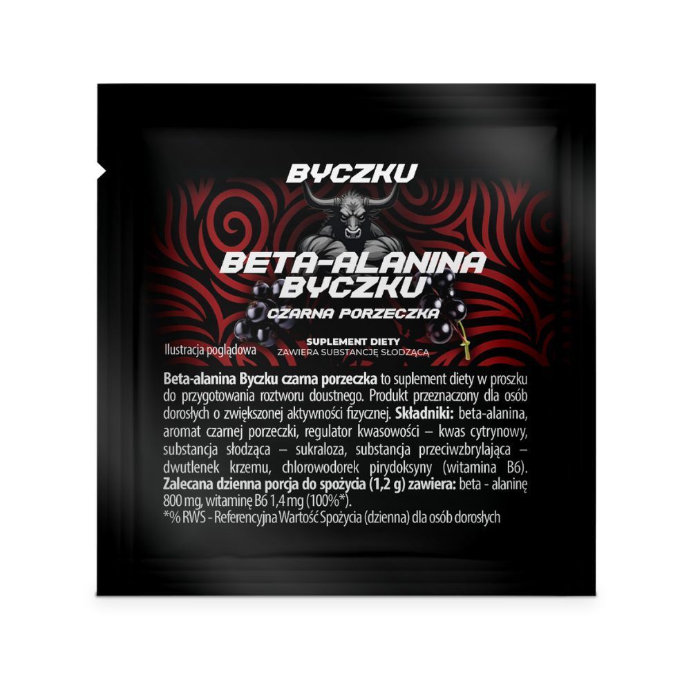 Byczku Beta-alanina Byczku czarna porzeczka, saszetka 1,2g