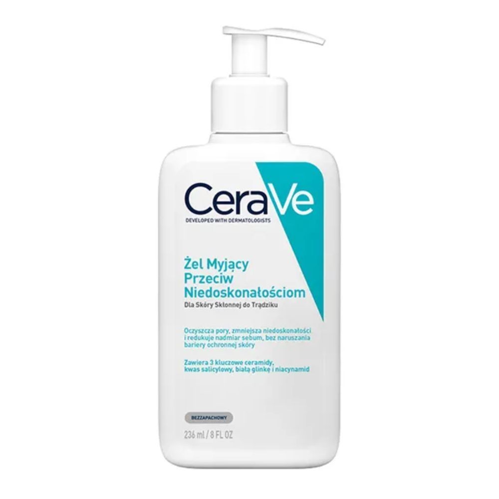 CeraVe, żel myjący przeciw niedoskonałościom, 236 ml
