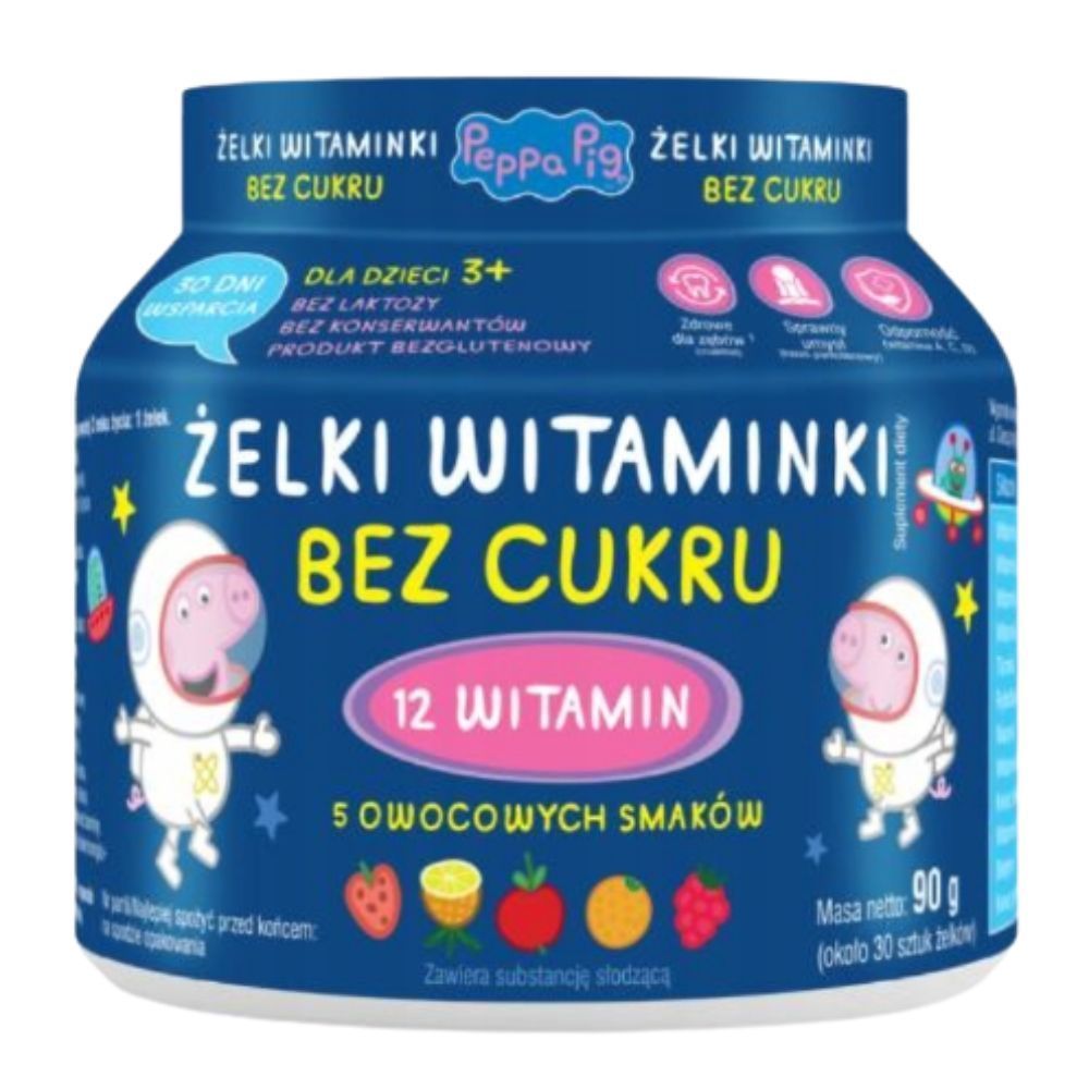 Domowa Apteczka Żelki witaminki,Świnka Peppa, 90g (ok.30szt)