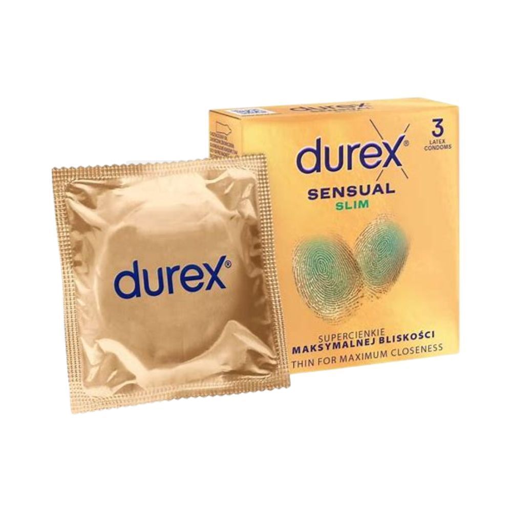 Durex Sensual Slim, prezer, super cienkie, 3 szt