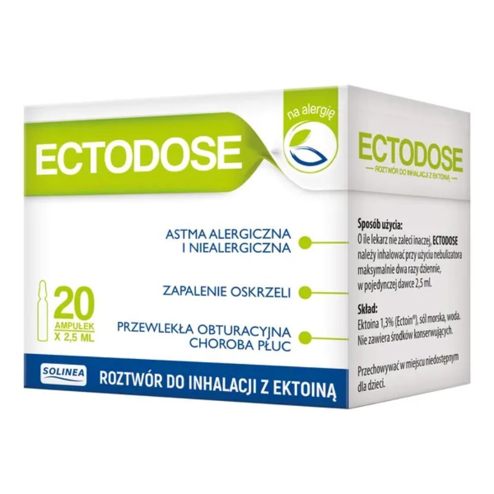 Ectodose, roztw. do inhalacji z ektoina, 2,5 ml, 20 amp.