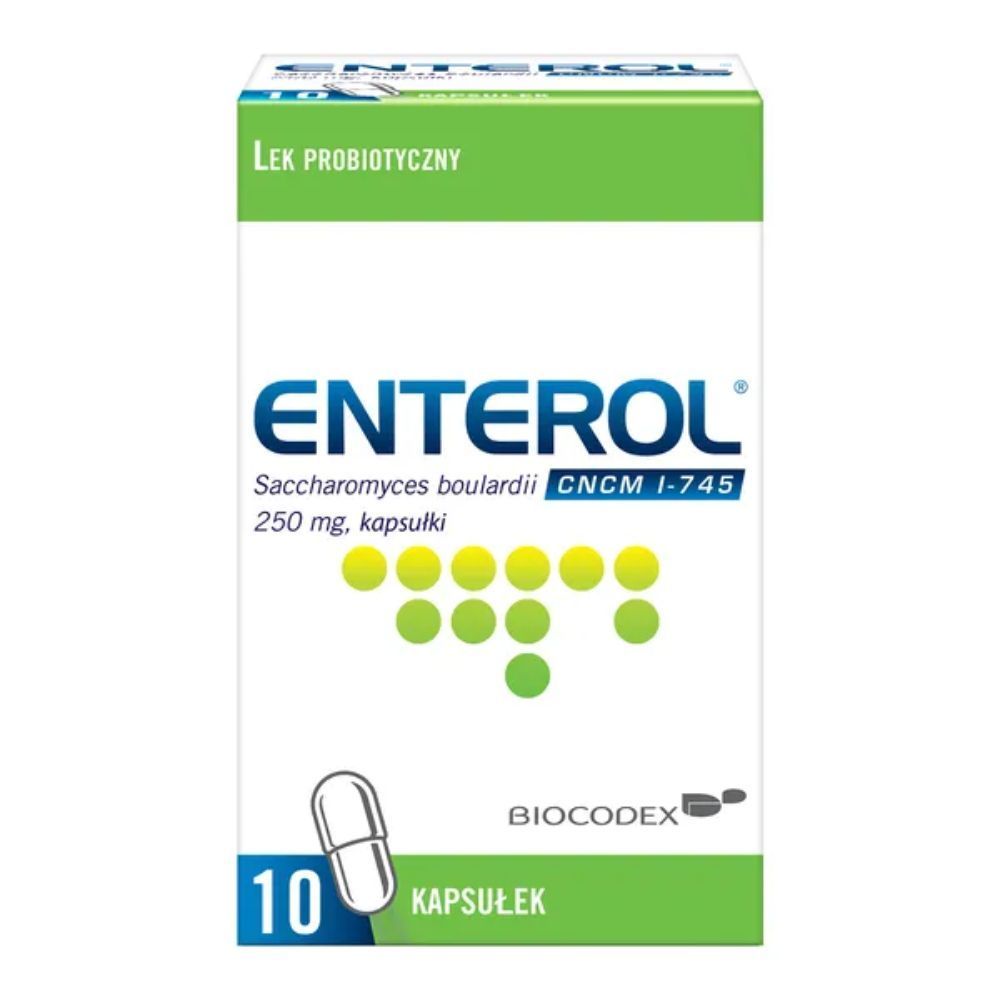 Enterol, 250 mg, kapsułki, 10 sztuk