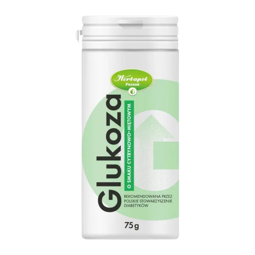 Glukoza o smaku cytrynowo-miętowym,prosz., 75 g