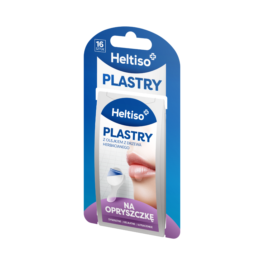 HELTISO, Plastry na opryszczkę z olejkiem z drzewa herbacianego, 16 szt.