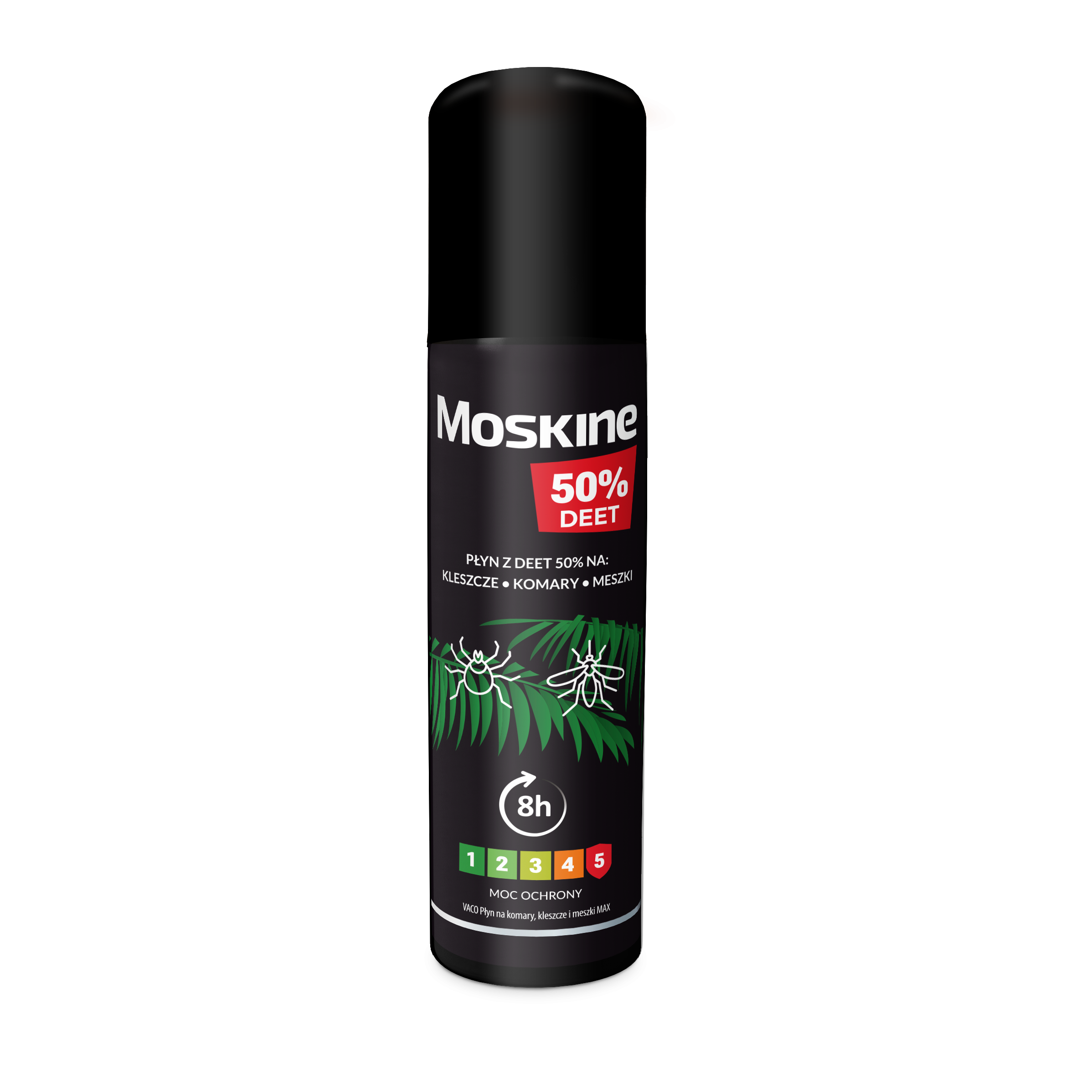 Moskine płyn na komary, kleszcze, meszki z 50% DEET, 80ml