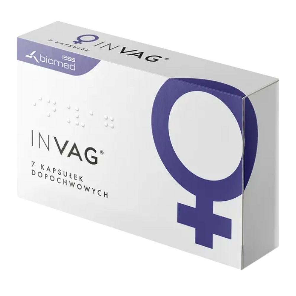 InVag, kapsułki dopochwowe, twarde, 7 sztuk