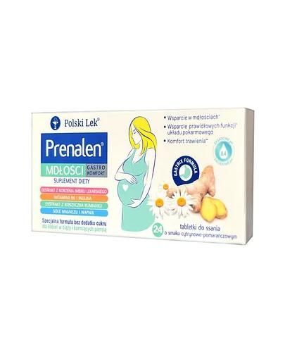 Prenalen Mdłości Gastro Komfort, tabl.do ssania, 24 szt