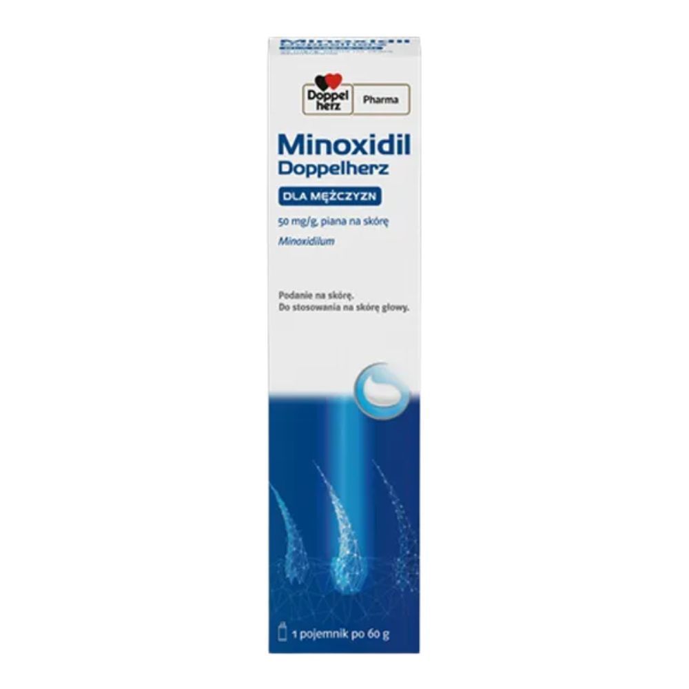 Minoxidil Doppelherz Dla mężczyzn,50mg/g,piana n/sk.,60g