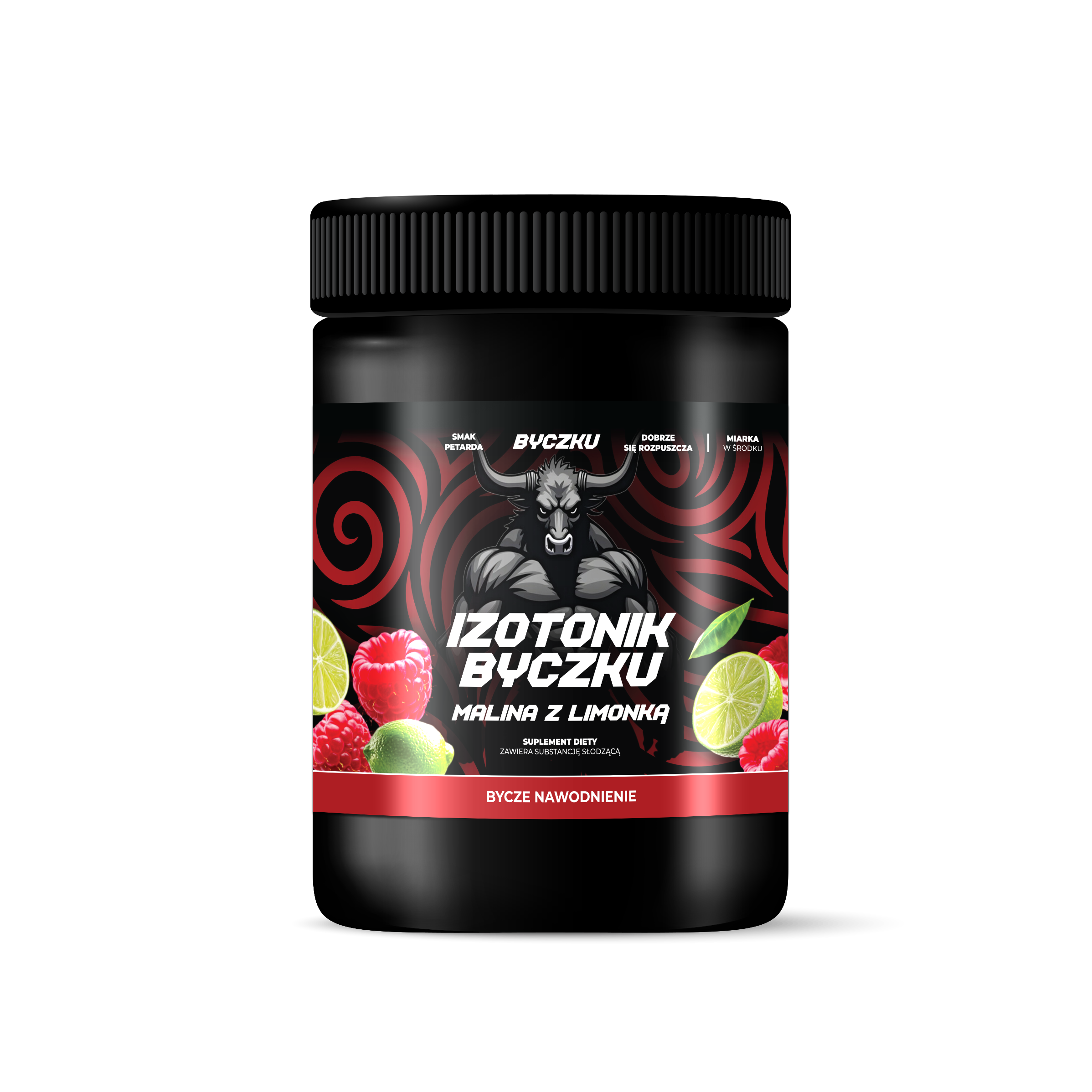 BYCZKU Izotonik Byczku malina z limonką, 700g
