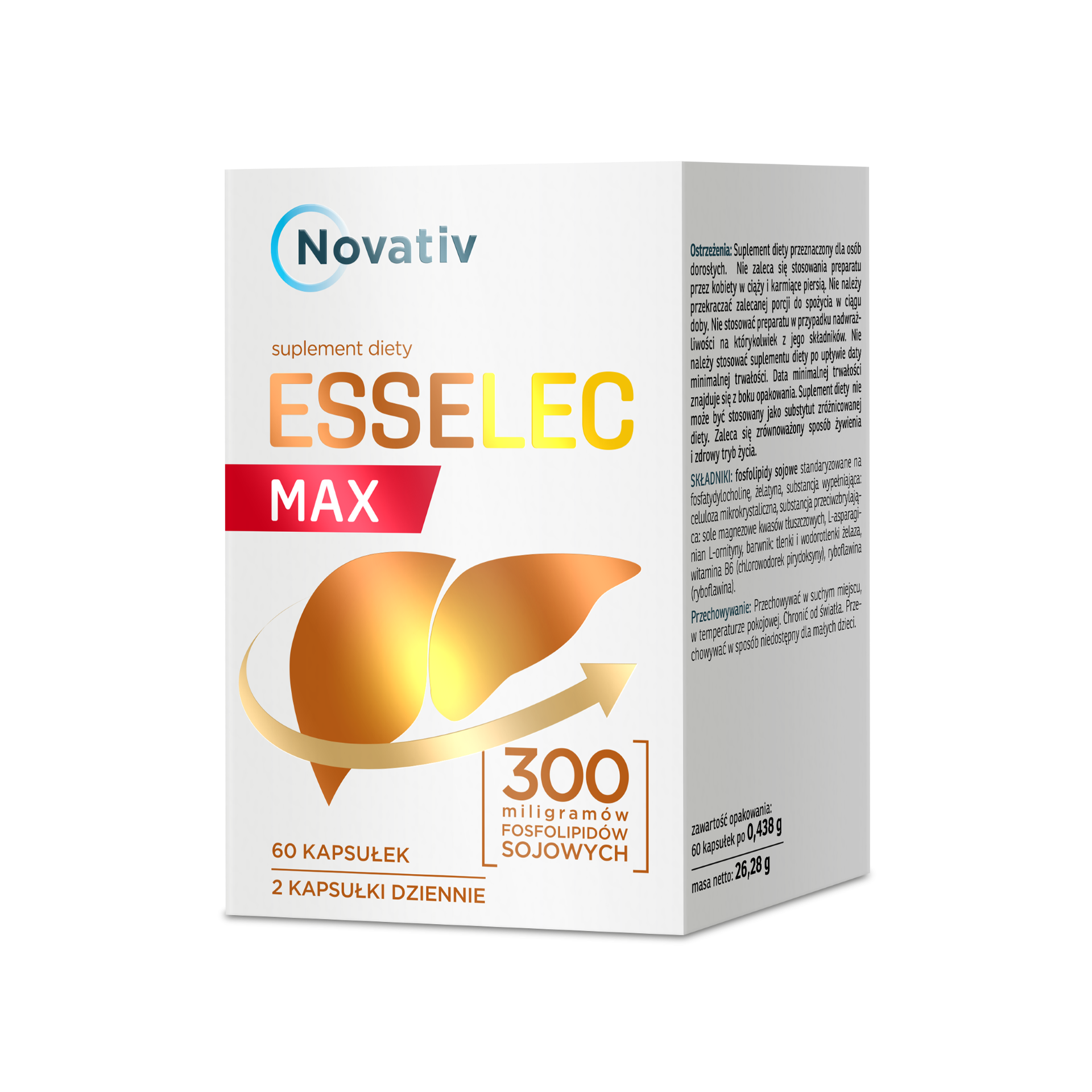 Novativ Esselec Max, kapsułki, 60 sztuk