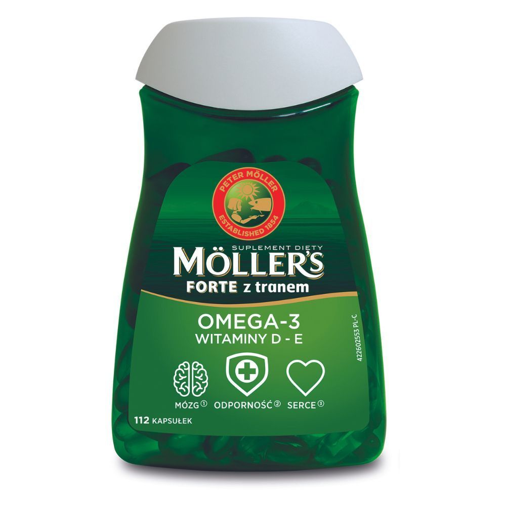 Mollers Forte z tranem, kapsułki, 112 szt.