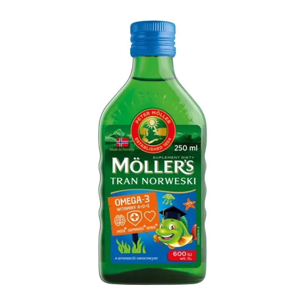 Mollers Tran Norweski, aromat owocowy, 250 ml