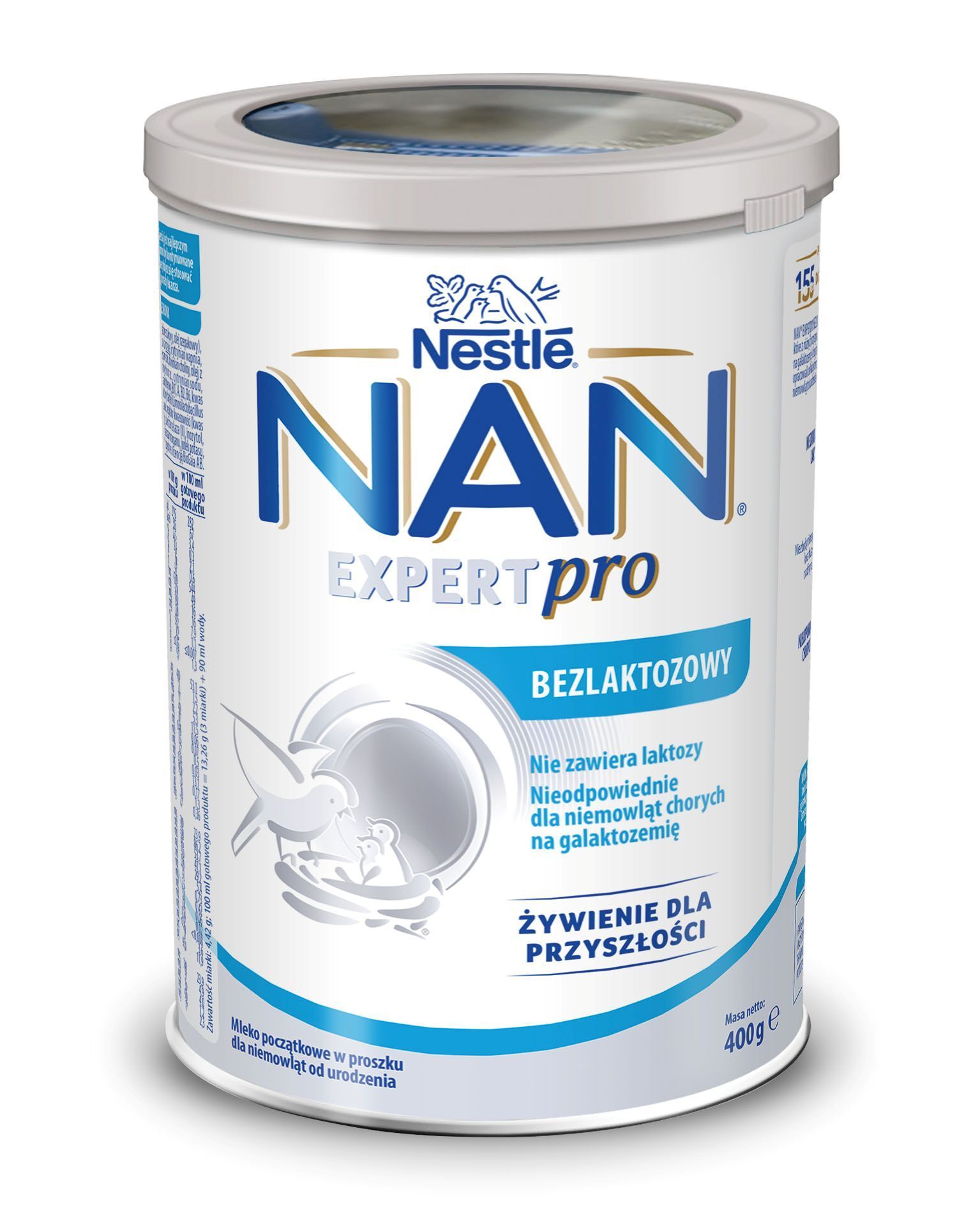Mleko NAN Expertpro bezlaktozowy proszek, od urodzenia, 400 g