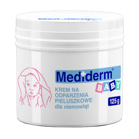 Mediderm Baby, krem na odparzenia pieluszkowe dla niemowląt, 125g
