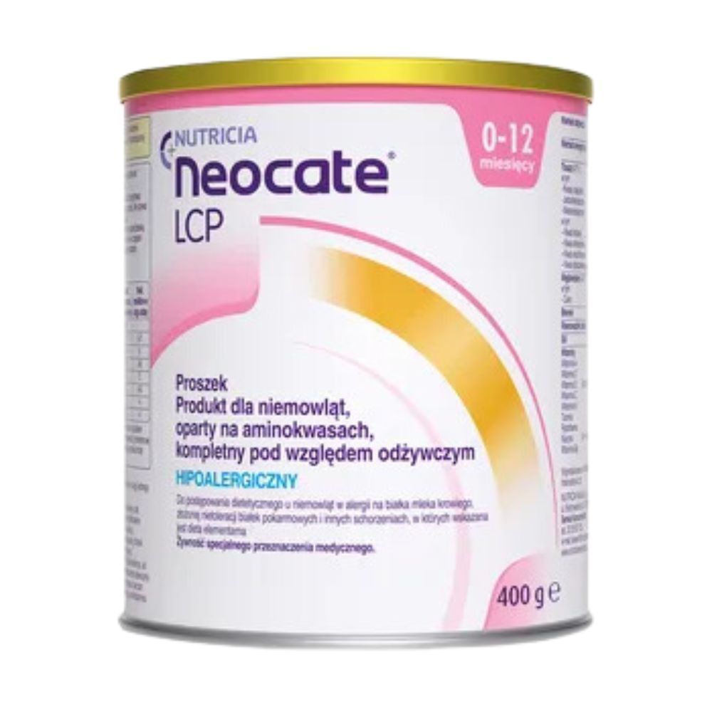 Neocate LCP, żywność specjalnego przeznaczenia medycznego, dieta hipoalergiczna, proszek, 400 g