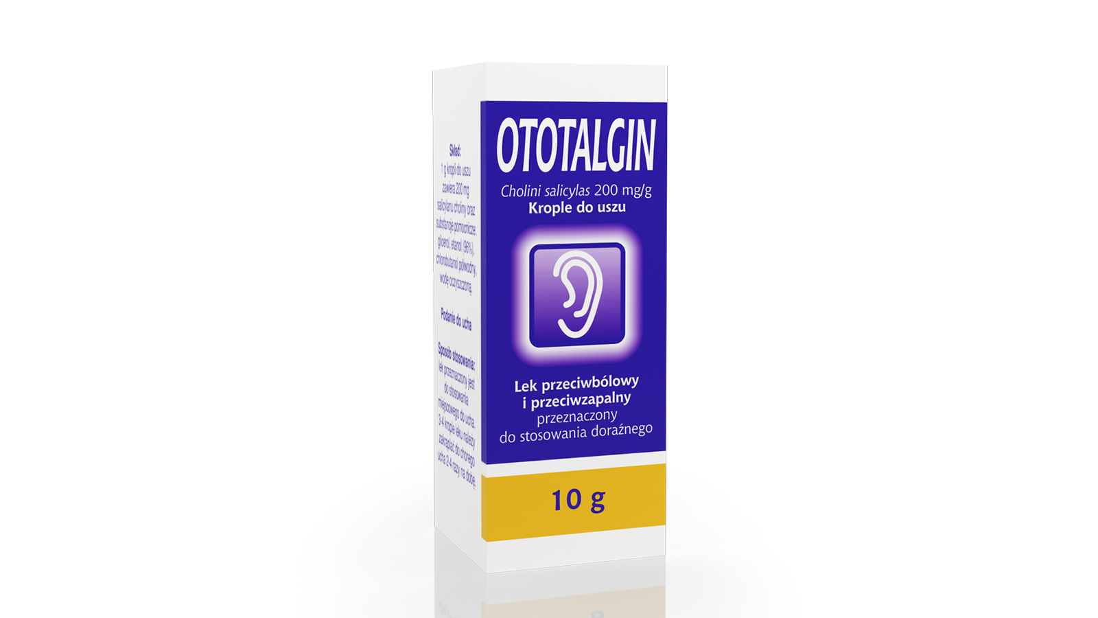 Ototalgin, 200 mg/g, krople do uszu, 10 g