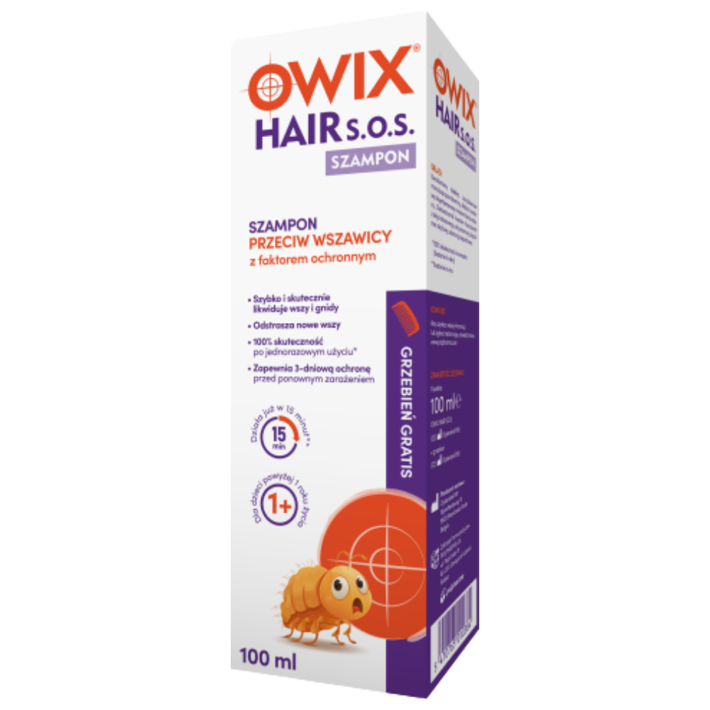 Owix Hair S.O.S, szamp., p/wszawicy, 100 ml