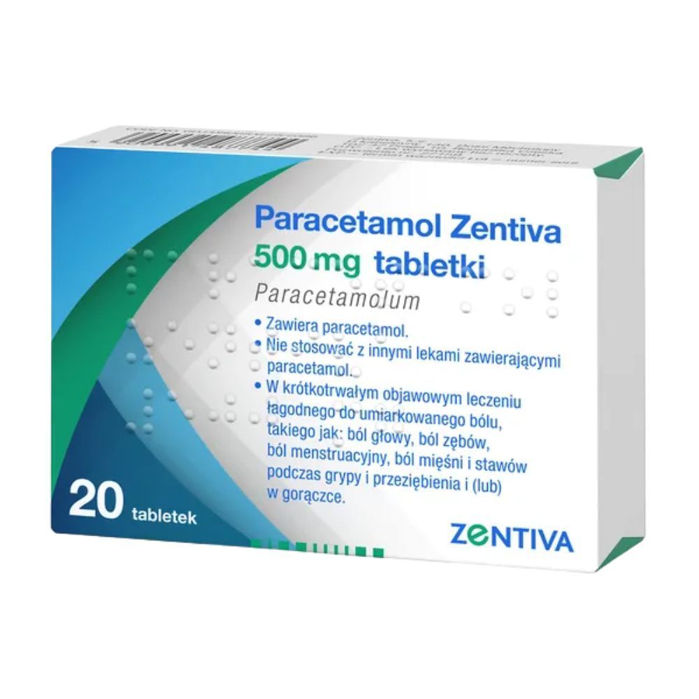 Paracetamol Zentiva, 500 mg, tabletki
