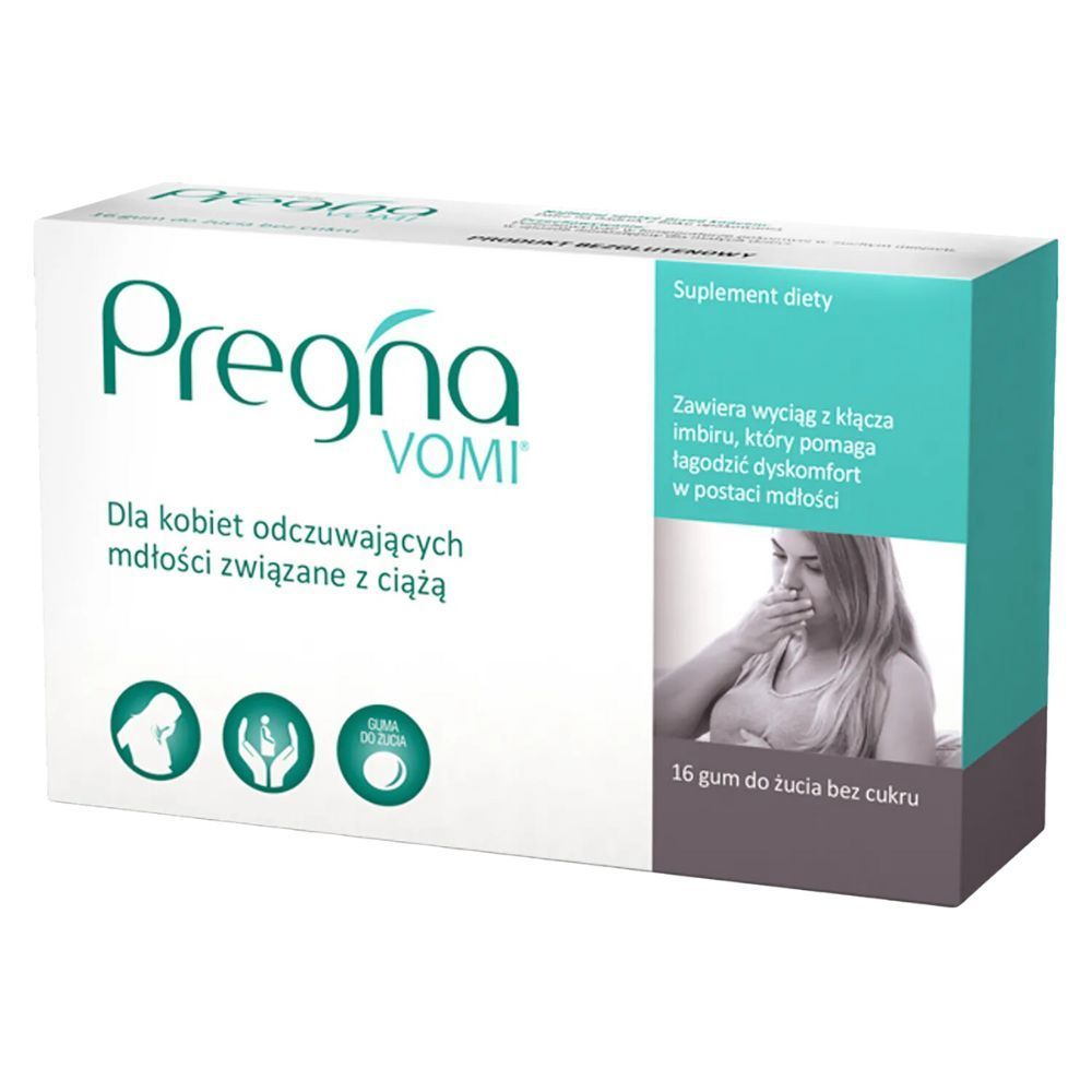 Pregna Vomi, guma do zucia, 16 szt