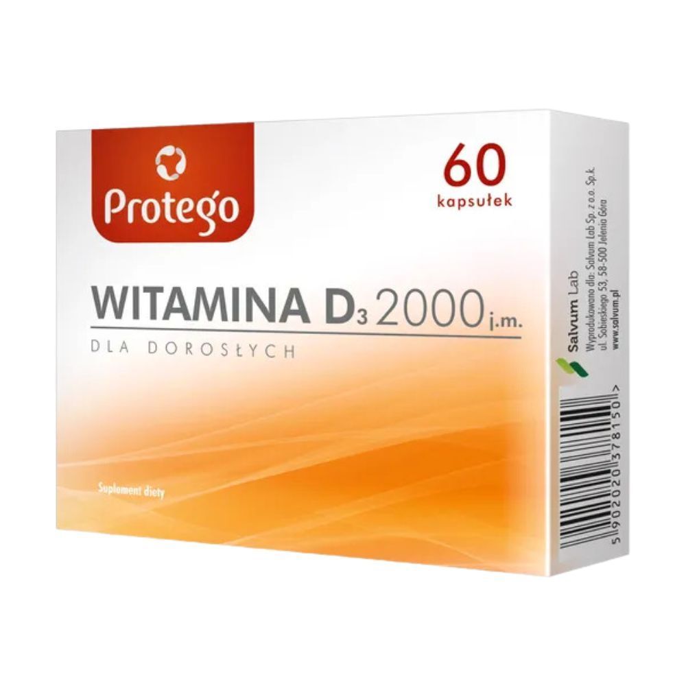 Protego Witamina D 2000, kapsułki elastyczne, 60 szt.