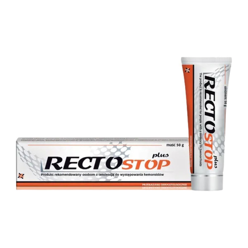 Rectostop plus, krem, do pielęgn.sk&oacute;ry okolic odbytu, 50 g