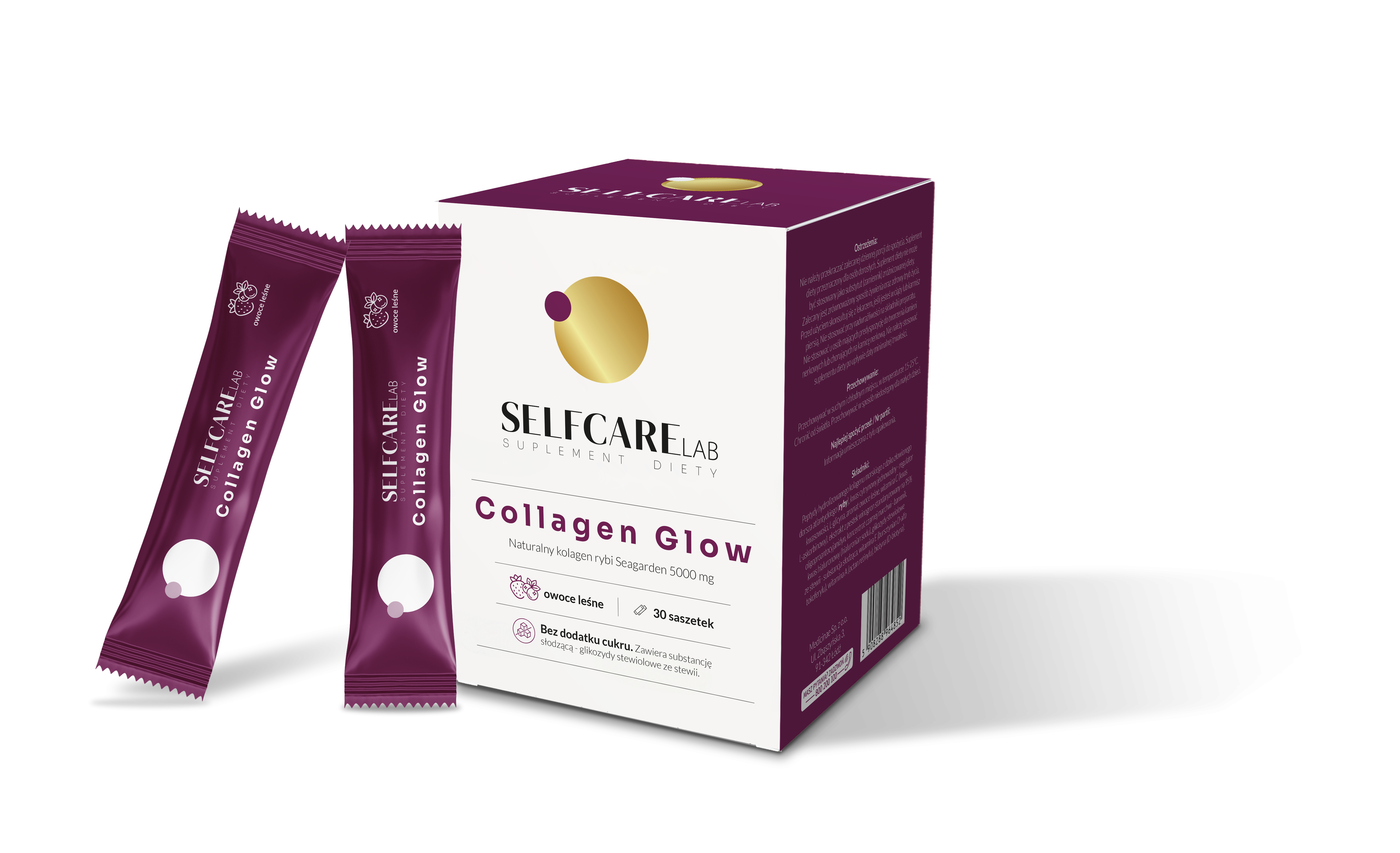 SELFCARE LAB Kolagen 5000 mg z glicyną OWOCE LEŚNE, 30 saszetek