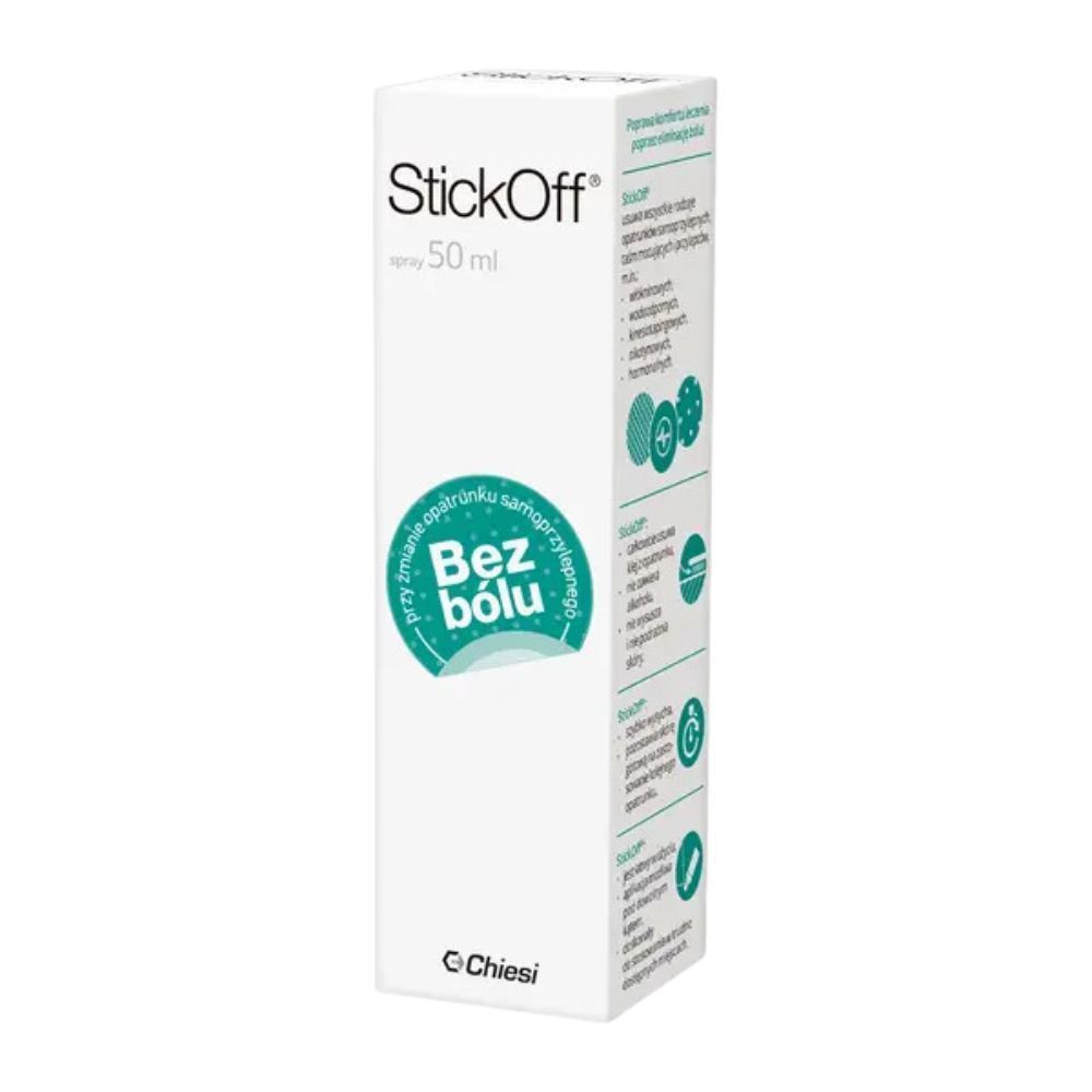 StickOff, spray, do bezbolesnego usuw.opatr.samoprzyl.,50ml