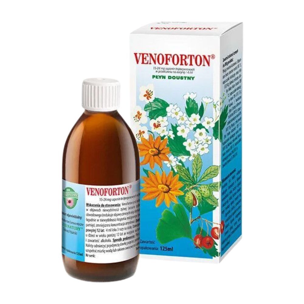 VENOFORTON, 15-24 mg / 4 ml, płyn doustny, 125 ml produktu