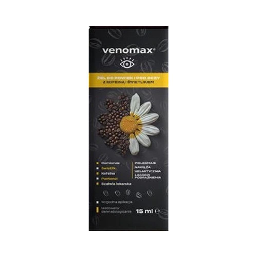 Venomax, żel, p/oczy, z kofeiną,świetlik.i rumiankiem,15ml