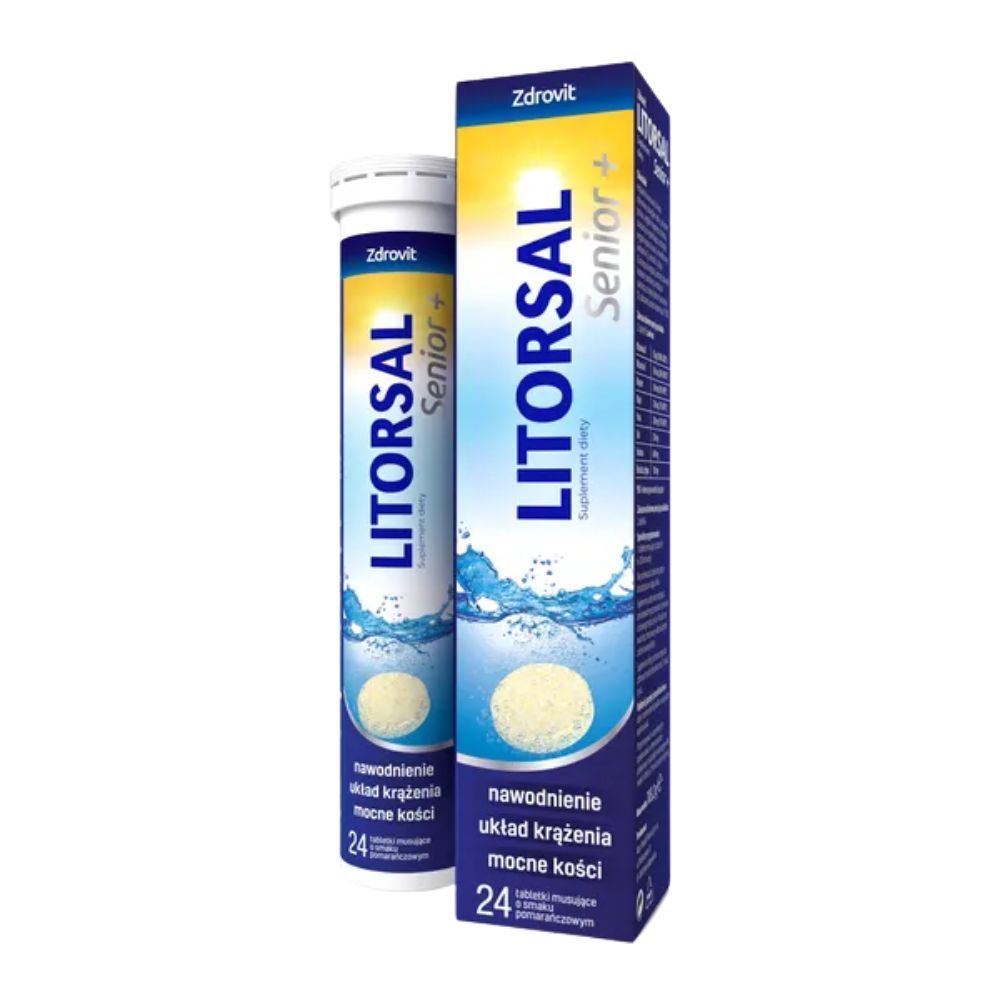 Zdrovit Litorsal Senior +, tabl.musuj., 24 szt