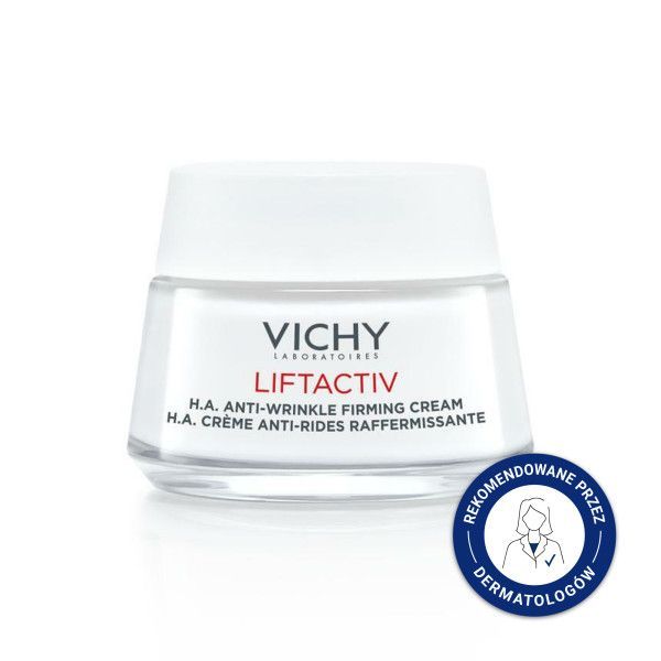 Vichy Liftactiv, przeciwzmarszczkowy krem ujędrniający z kwasem hialuronowym, 50 ml