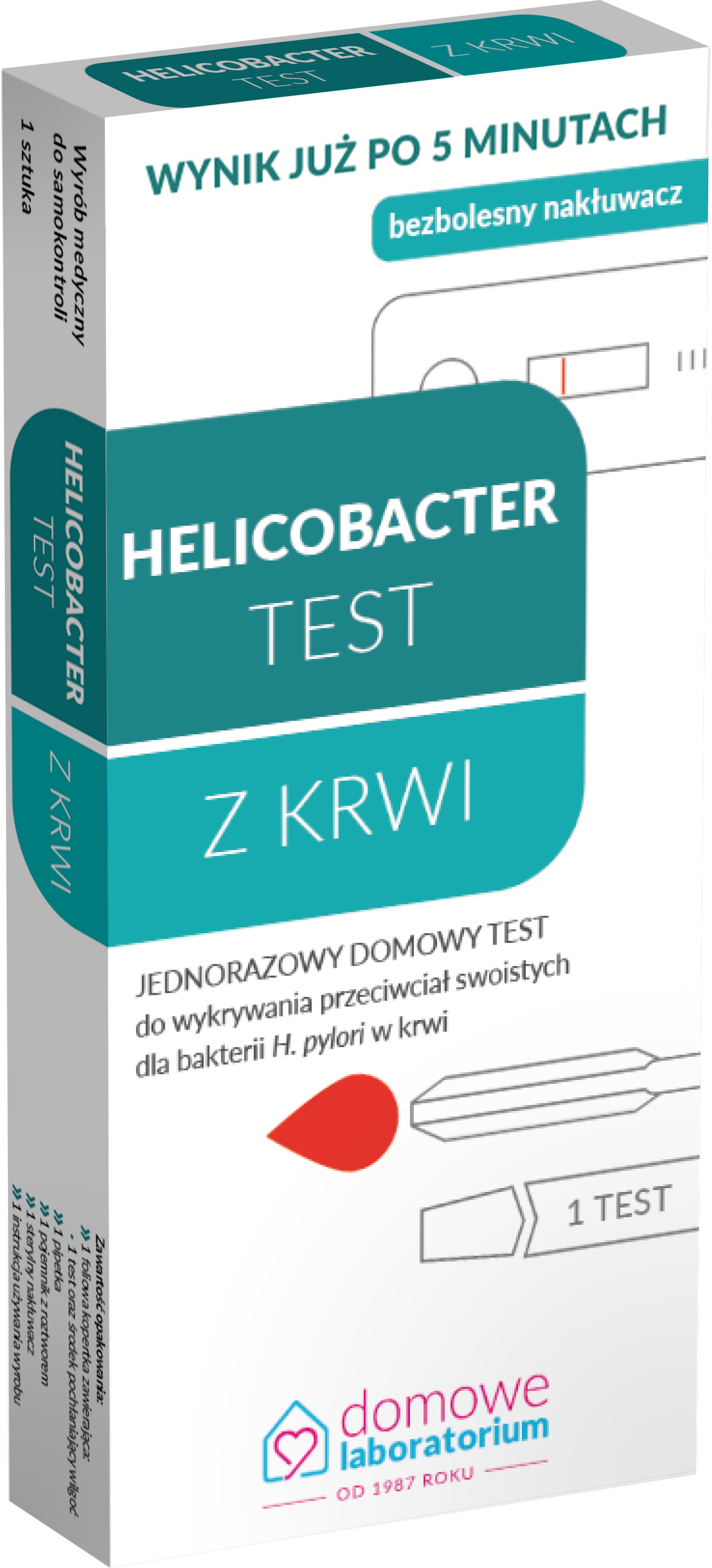 Test Helicobacter, z krwi, 1 szt.