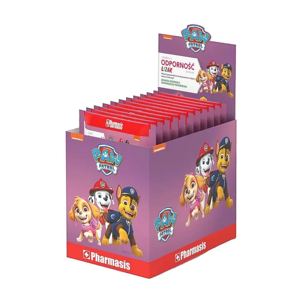 Odporność Lizak Pharmasis, Psi Patrol, 50 szt.