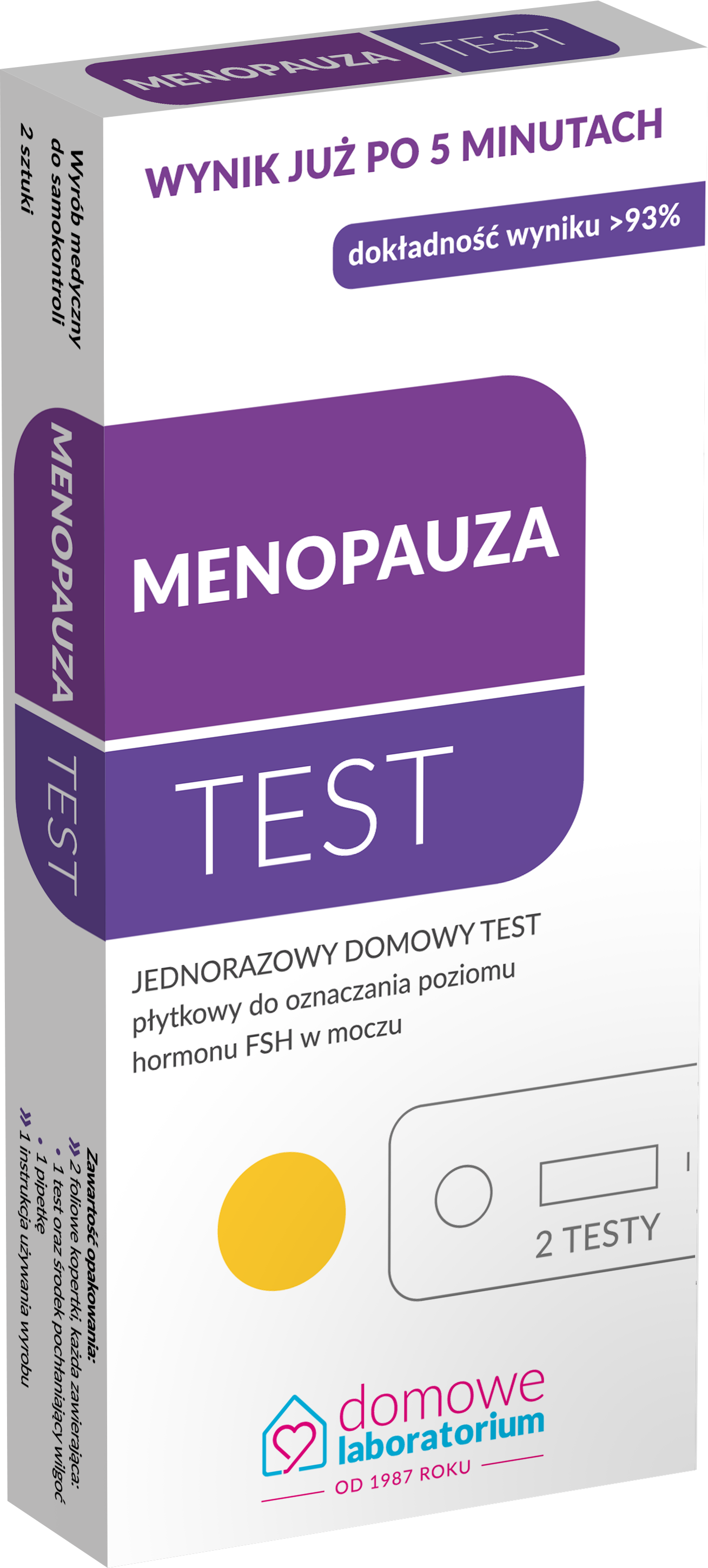 Menopauza, test płytkowy, 1 op. (2 testy)