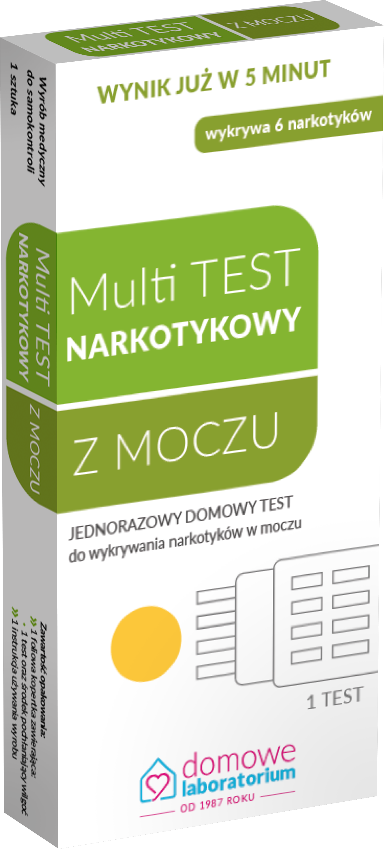 Multi Test do wykrywania narkotyk&oacute;w w moczu, 1 zestaw