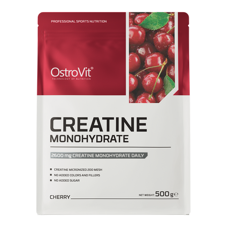 Creatine Monohydrate, prosz.,sm.cherry, 500 g