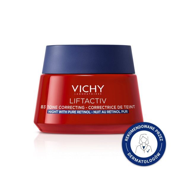 Vichy Liftactiv B3, krem, przeciw przebarwieniom z retinolem, na noc, 50ml
