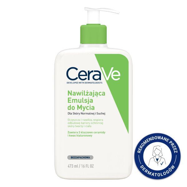 CeraVe, nawilżająca emulsja do mycia dla sk&oacute;ry normalnej i suchej, 473 ml