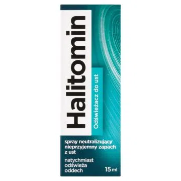 Halitomin, spray, odświeżacz do ust, 15 ml
